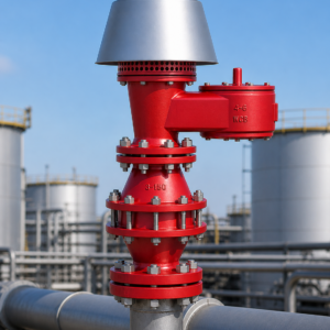 end of line breather valve with flame arrester